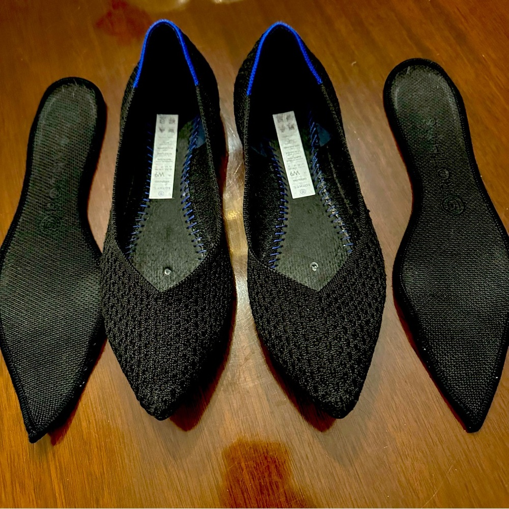 Rothy’s The Point Textured Black - 9